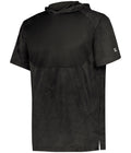 Badger Sport Youth Stadium Print Short Sleeve Hooded Tee