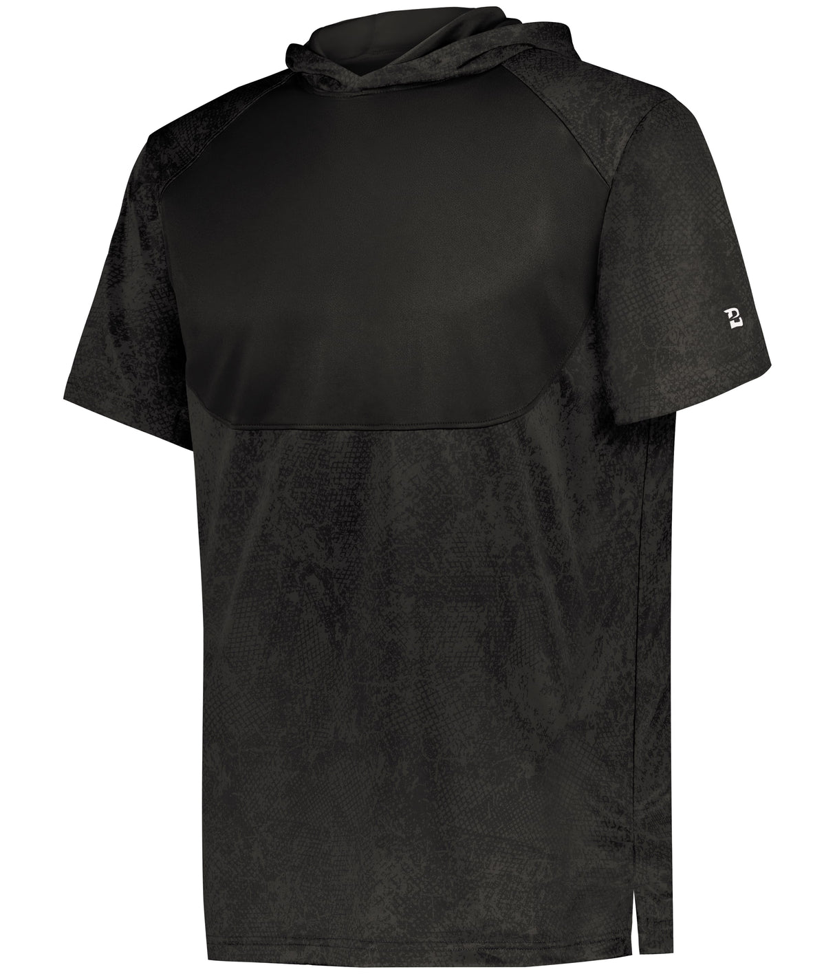 Badger Sport Youth Stadium Print Short Sleeve Hooded Tee