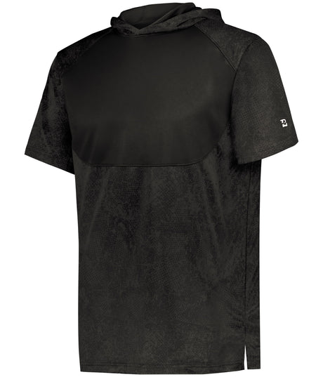 Badger Sport Youth Stadium Print Short Sleeve Hooded Tee