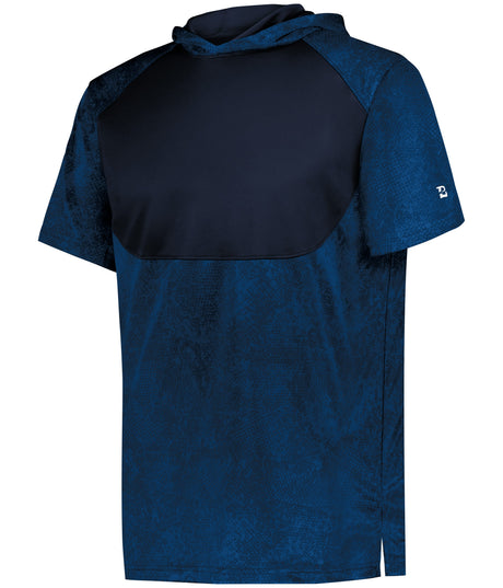 Badger Sport Youth Stadium Print Short Sleeve Hooded Tee
