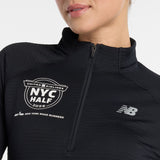 New Balance Women's United Airlines NYC Half Athletics Heat Grid Half Zip-6