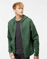 Independent Trading Co. Men's Midweight Full-Zip Hooded Sweatshirt-3