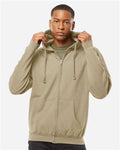 Tultex Men's Full-Zip Hooded Sweatshirt-3