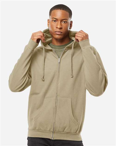 Tultex Men's Full-Zip Hooded Sweatshirt-3