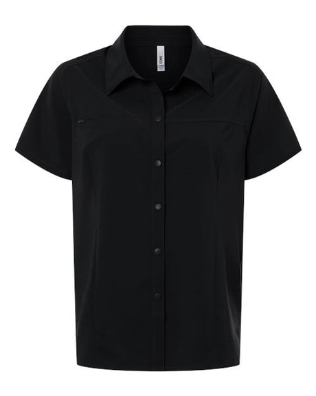 CORE365 Women's UltraUVP Shoreline Short Sleeve Staff Shirt-1