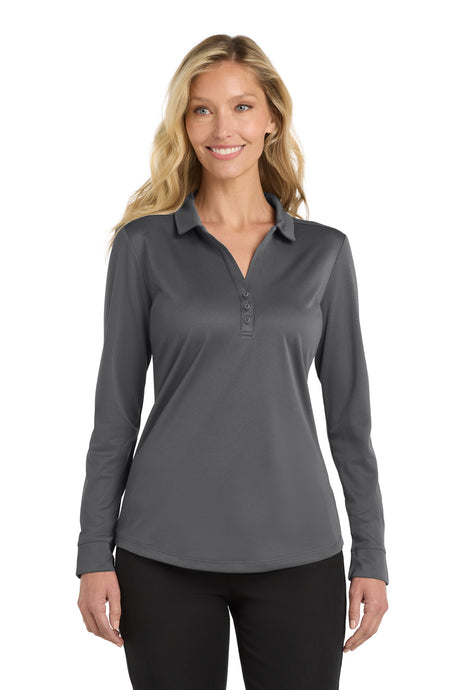 Port Authority Women's    Silk Touch     Performance Long Sleeve Polo