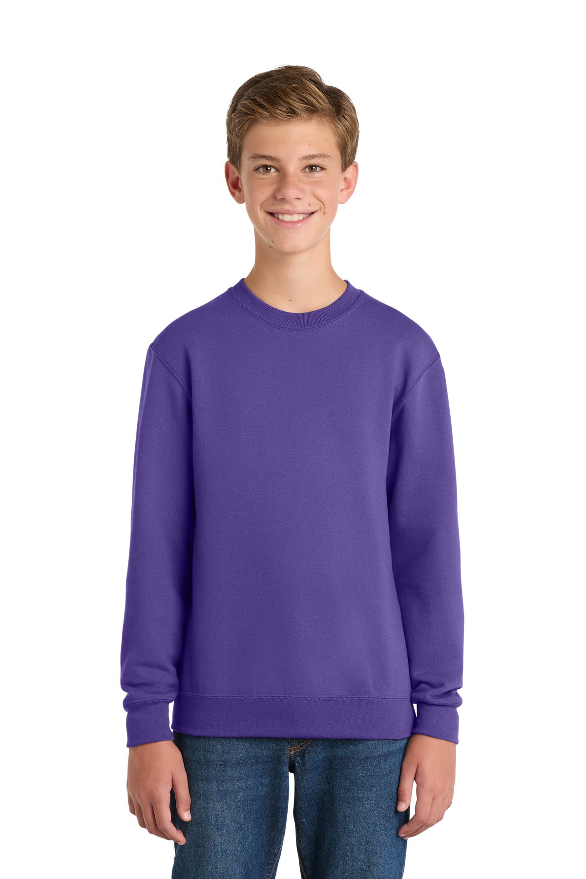 Port & Co Youth   Core Fleece Crewneck Sweatshirt PC78Y
