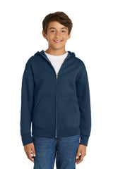 Port & Co Youth   Core Fleece Full-Zip Hooded Sweatshirt PC78YZH