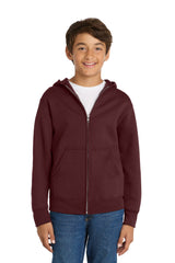 Port & Co Youth   Core Fleece Full-Zip Hooded Sweatshirt PC78YZH