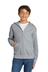 Port & Co Youth   Core Fleece Full-Zip Hooded Sweatshirt PC78YZH