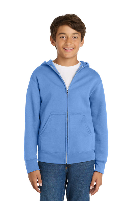 Port & Co Youth   Core Fleece Full-Zip Hooded Sweatshirt PC78YZH
