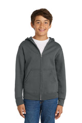Port & Co Youth   Core Fleece Full-Zip Hooded Sweatshirt PC78YZH