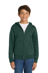 Port & Co Youth   Core Fleece Full-Zip Hooded Sweatshirt PC78YZH