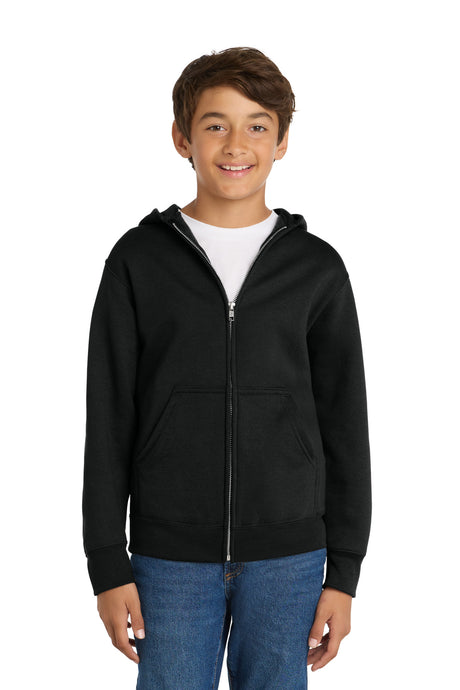 Port & Co Youth   Core Fleece Full-Zip Hooded Sweatshirt PC78YZH