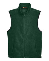 Harriton Men's Fleece Full-Zip Vest-1