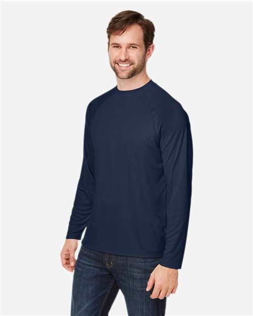 CORE365 Men's Ultra UVP Marina Raglan Long Sleeve T-Shirt-4