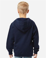 Independent Trading Co. Youth Midweight Full-Zip Hooded Sweatshirt-5
