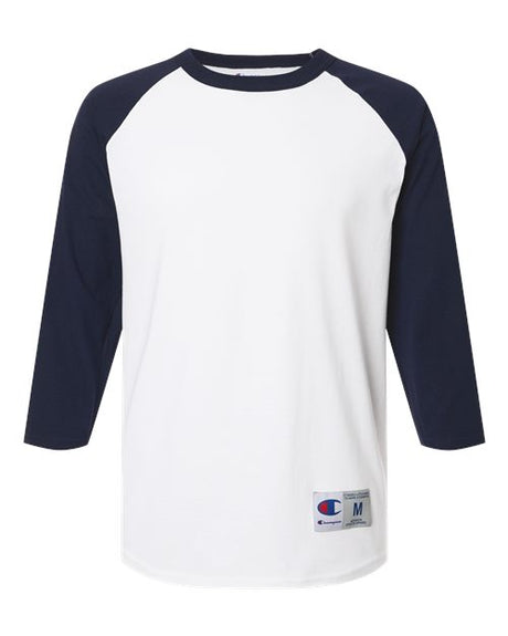 Champion Men's Raglan Sleeve Baseball T-Shirt-1