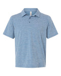 Team 365 Men's Relay Heathered Stripe Polo-1