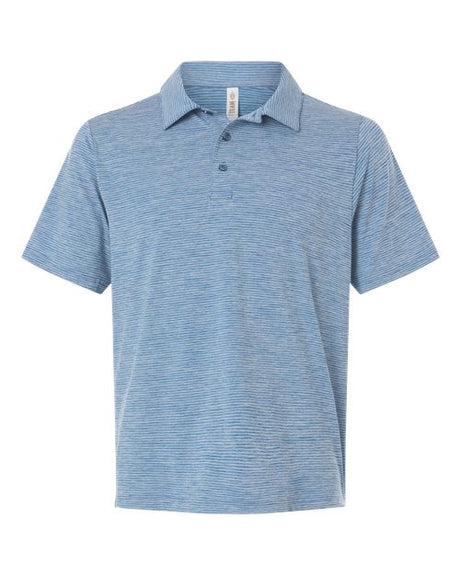 Team 365 Men's Relay Heathered Stripe Polo-1