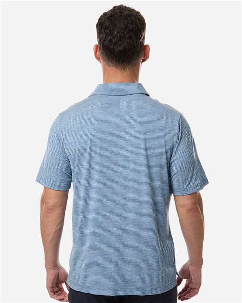 Team 365 Men's Relay Heathered Stripe Polo-5