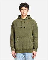 Lane Seven Men's Vintage Raglan Hooded Sweatshirt-3