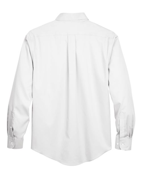 Devon & Jones Men's Tall Crown Collection Solid Stretch Twill Woven Dress Shirt-2