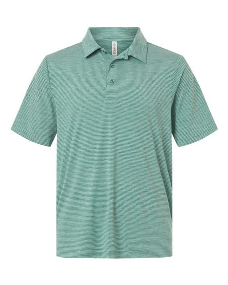 Team 365 Men's Relay Heathered Stripe Polo-1
