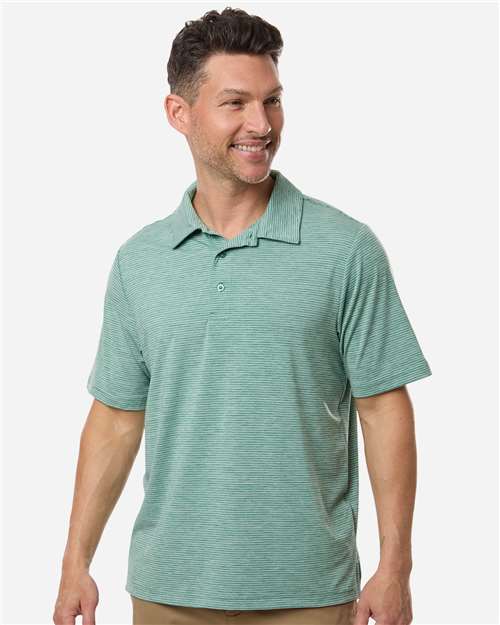 Team 365 Men's Relay Heathered Stripe Polo-3