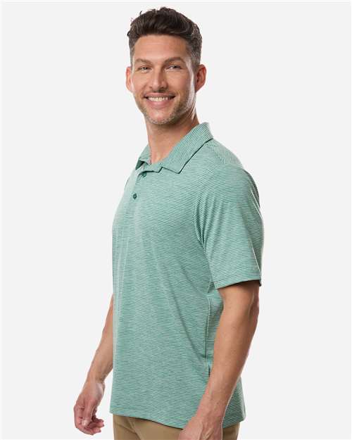 Team 365 Men's Relay Heathered Stripe Polo-4