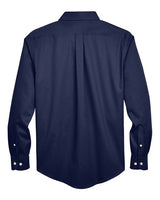Devon & Jones Men's Tall Crown Collection Solid Stretch Twill Woven Dress Shirt-2