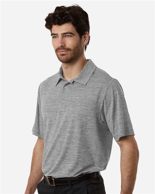 Team 365 Men's Relay Heathered Stripe Polo-4