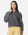 Comfort Colors Women's Garment-Dyed Mid-Length Quarter-Zip Sweatshirt-1