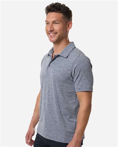 Team 365 Men's Relay Heathered Stripe Polo-4