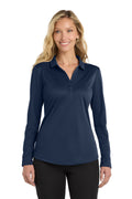 Port Authority Women's    Silk Touch     Performance Long Sleeve Polo