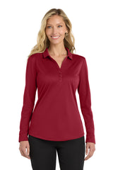 Port Authority Women's    Silk Touch     Performance Long Sleeve Polo