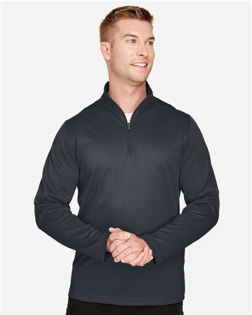 Harriton Men's Advantage Snag Protection Plus Quarter-Zip Pullover-3