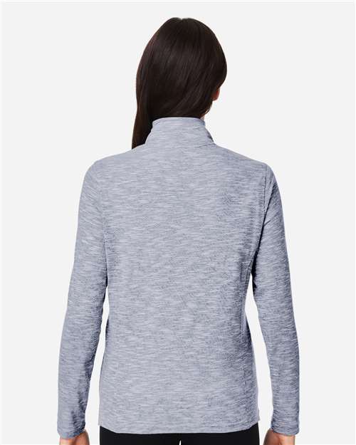 North End Women's Eclipse Jacquard Quarter-Zip Pullover-5