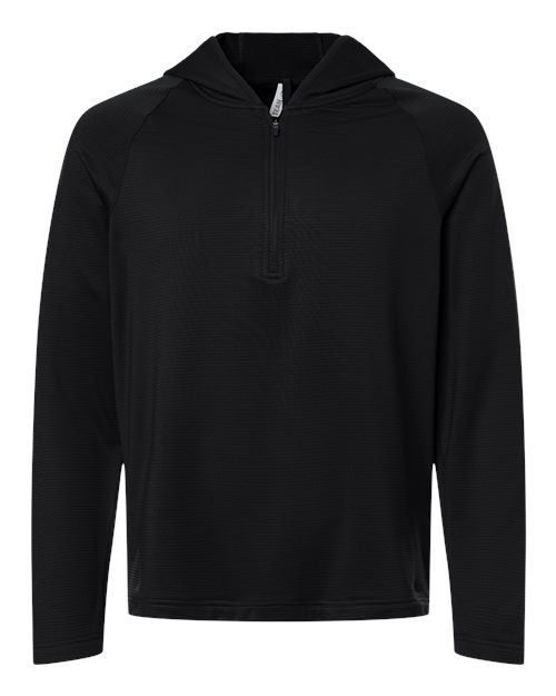 Team 365 Men's Qualify Quarter-Zip Hooded Pullover-1