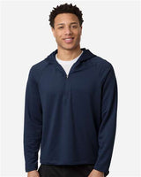 Team 365 Men's Qualify Quarter-Zip Hooded Pullover-3