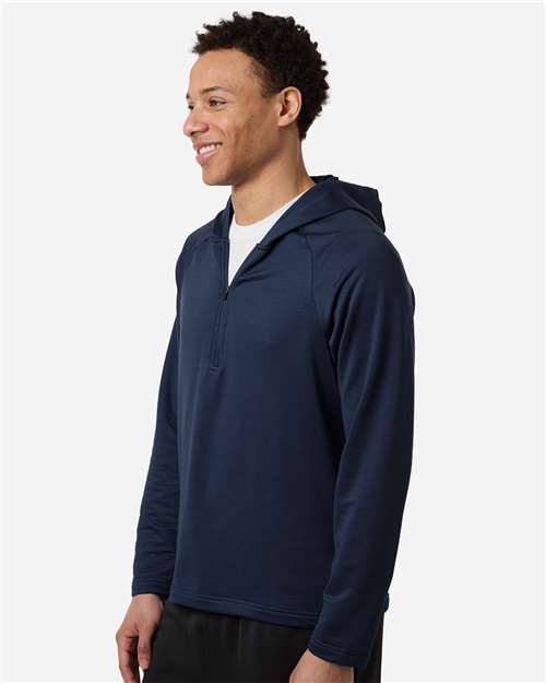 Team 365 Men's Qualify Quarter-Zip Hooded Pullover-4