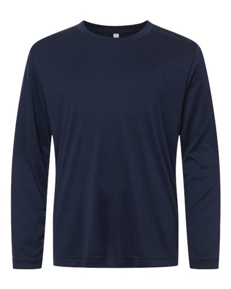 CORE365 Youth Capital Performance Long Sleeve T-Shirt-1