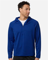 Team 365 Men's Qualify Quarter-Zip Hooded Pullover-3