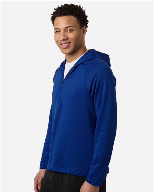 Team 365 Men's Qualify Quarter-Zip Hooded Pullover-4