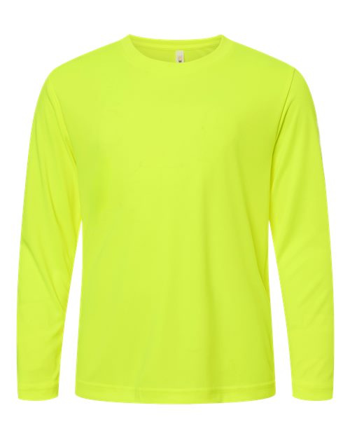 CORE365 Youth Capital Performance Long Sleeve T-Shirt-1
