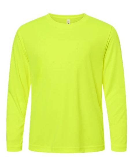 CORE365 Youth Capital Performance Long Sleeve T-Shirt-1