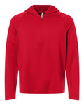 Team 365 Men's Qualify Quarter-Zip Hooded Pullover-1