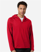Team 365 Men's Qualify Quarter-Zip Hooded Pullover-3