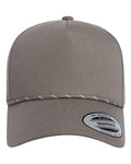 YP Classics Retro Cotton Blend Five-Panel Rope Cap-1