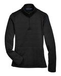 Devon & Jones Women's Newbury Mélange Fleece Quarter-Zip Pullover-1